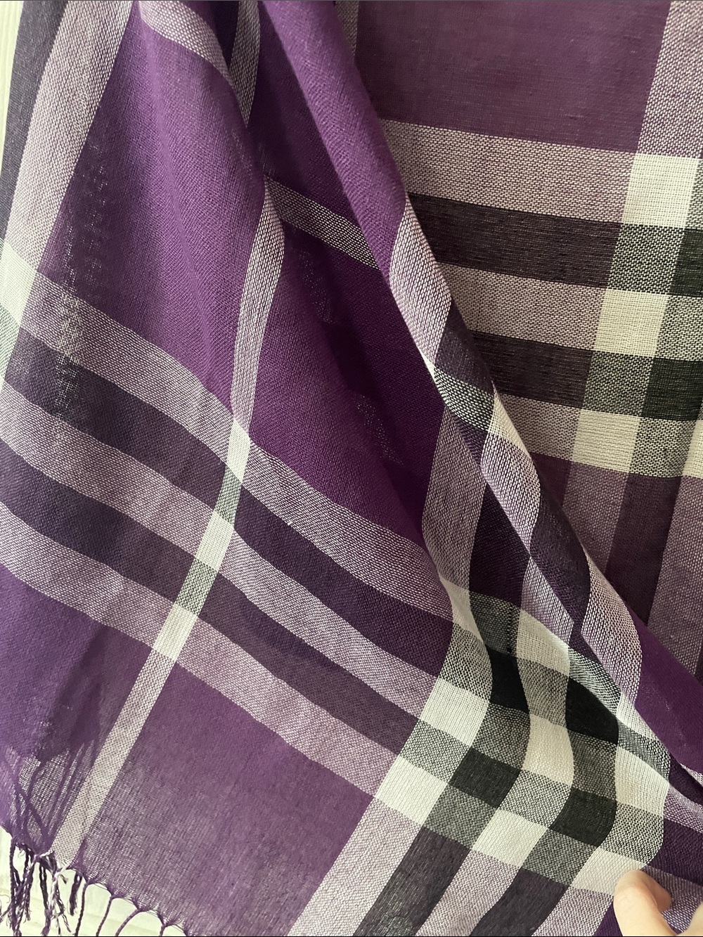 PASHMINA PLAID WRAP - Picture 4 of 6